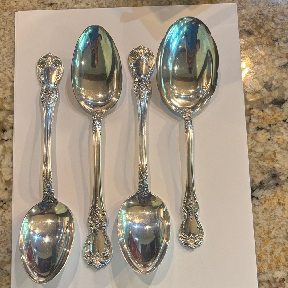 Towle Old Master Sterling Silver Service Spoons